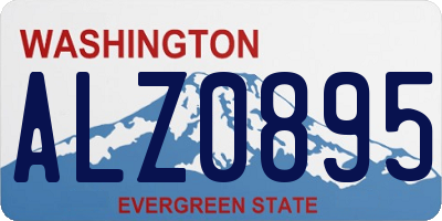 WA license plate ALZ0895