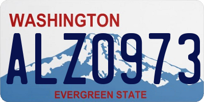 WA license plate ALZ0973