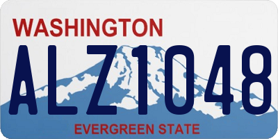 WA license plate ALZ1048