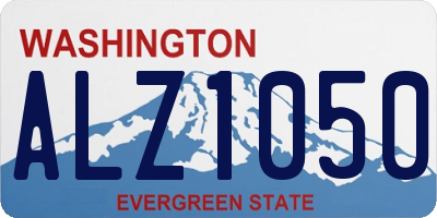 WA license plate ALZ1050