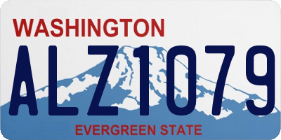 WA license plate ALZ1079