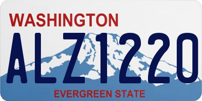 WA license plate ALZ1220