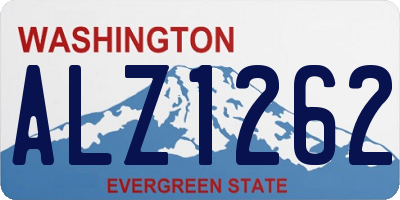 WA license plate ALZ1262