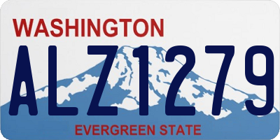 WA license plate ALZ1279