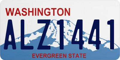 WA license plate ALZ1441