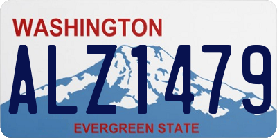 WA license plate ALZ1479