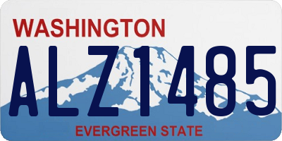 WA license plate ALZ1485
