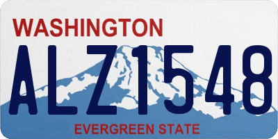 WA license plate ALZ1548