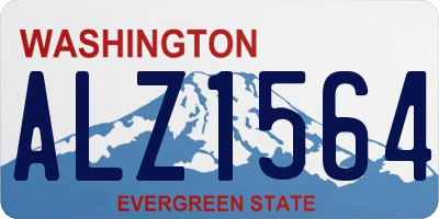 WA license plate ALZ1564
