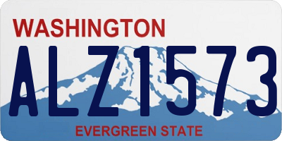 WA license plate ALZ1573