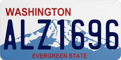 WA license plate ALZ1696
