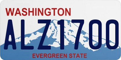 WA license plate ALZ1700