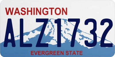 WA license plate ALZ1732