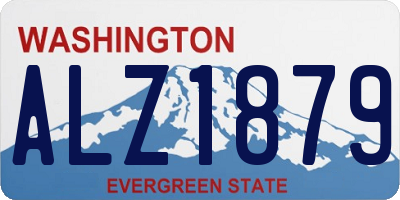 WA license plate ALZ1879