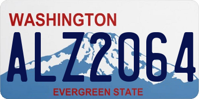 WA license plate ALZ2064