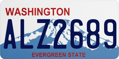 WA license plate ALZ2689