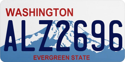 WA license plate ALZ2696