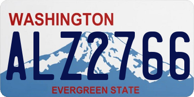 WA license plate ALZ2766