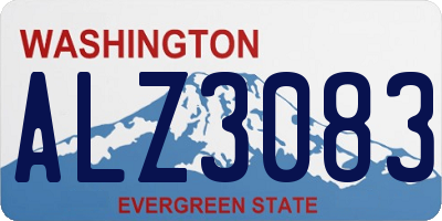 WA license plate ALZ3083