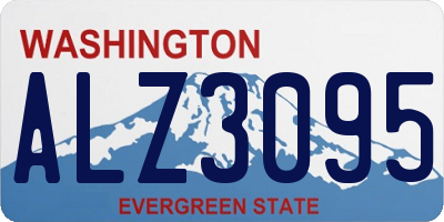 WA license plate ALZ3095