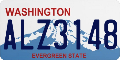 WA license plate ALZ3148