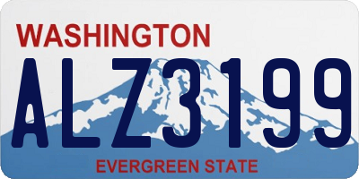 WA license plate ALZ3199