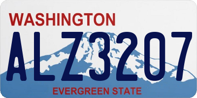 WA license plate ALZ3207