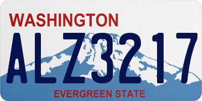 WA license plate ALZ3217