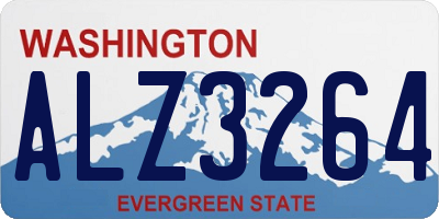 WA license plate ALZ3264