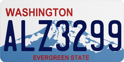 WA license plate ALZ3299