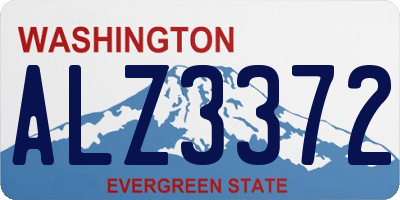 WA license plate ALZ3372
