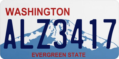 WA license plate ALZ3417