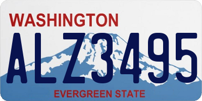 WA license plate ALZ3495