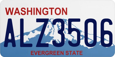 WA license plate ALZ3506