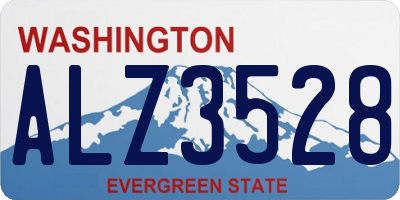 WA license plate ALZ3528