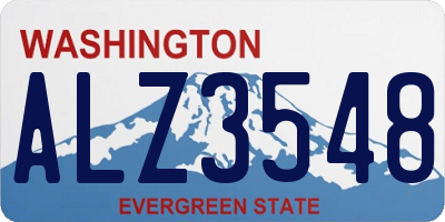 WA license plate ALZ3548