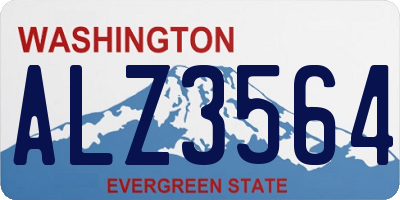 WA license plate ALZ3564