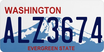WA license plate ALZ3674