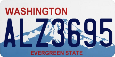 WA license plate ALZ3695