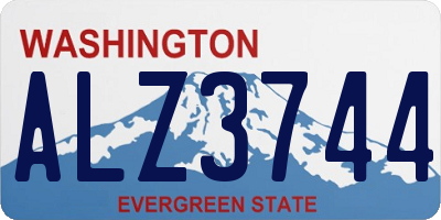 WA license plate ALZ3744