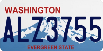 WA license plate ALZ3755