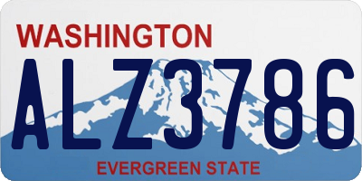 WA license plate ALZ3786