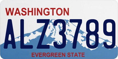 WA license plate ALZ3789