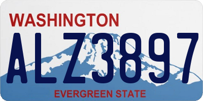 WA license plate ALZ3897