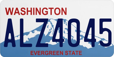 WA license plate ALZ4045