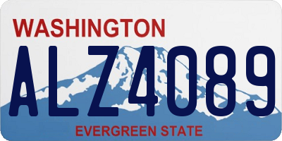 WA license plate ALZ4089