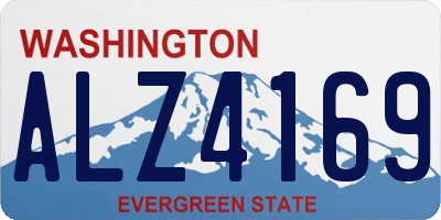 WA license plate ALZ4169
