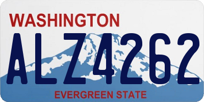 WA license plate ALZ4262