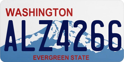 WA license plate ALZ4266