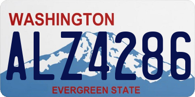 WA license plate ALZ4286